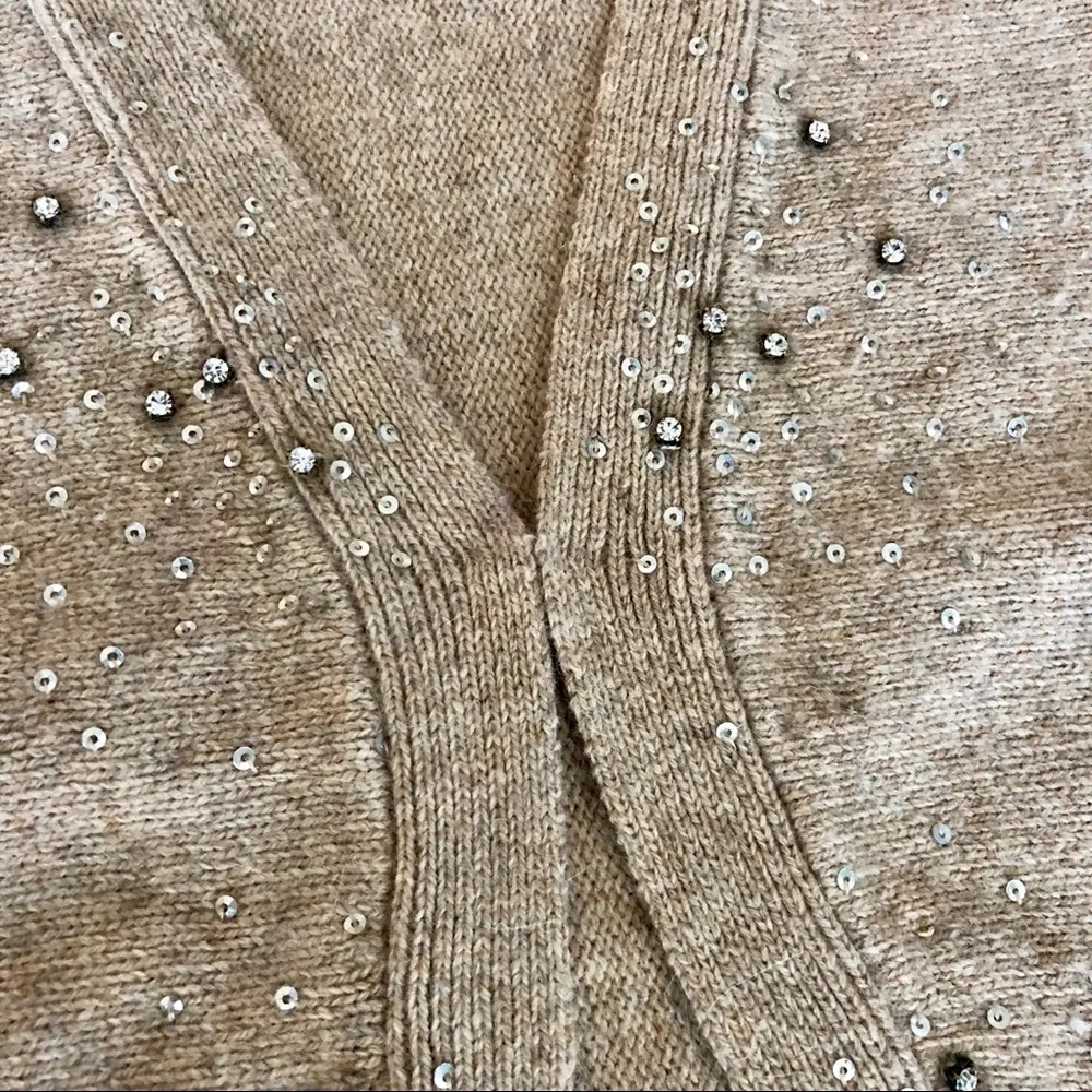 Vintage A&F Embellished Cashmere Cardigan